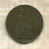 1 пенни. Великобритания 1905г
